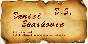 Daniel Spasković vizit kartica